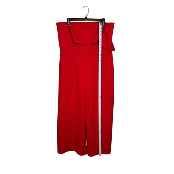 Dorothy Perkins Plus Size Red, Strapless, Cropped Jumpsuit, Plus Size 16 - Picture 9 of 12